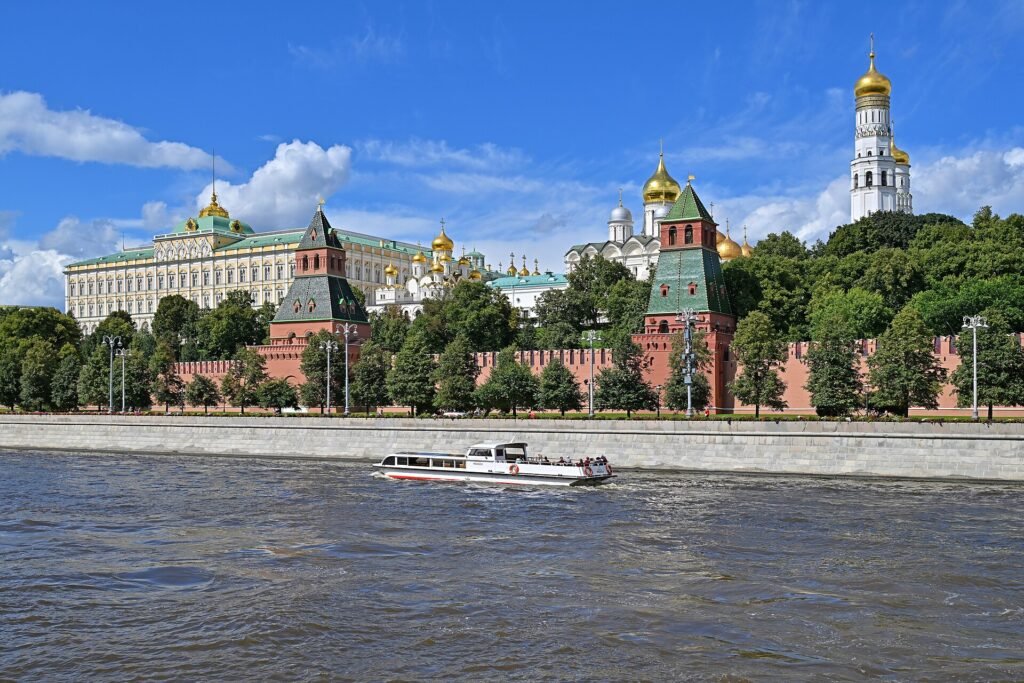 The Moscow Kremlin seen across the Moskva River